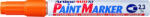 Artline Marker cu vopsea ARTLINE 400XF, corp metalic, varf rotund 2.3mm - portocaliu (EK-400XF-OG) - siscom-papetarie