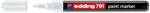 edding Marker permanent Edding 791, cu vopsea, corp plastic, varf rotund , 1-2 mm, alb (ED7910)