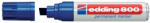 edding Marker permanent Edding 800, corp aluminiu, varf retezat, 4-12 mm, albastru (ED8003) - siscom-papetarie