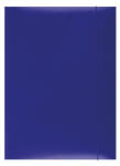 Office Products Mapa din carton plastifiat cu elastic, 300gsm, Office Products - albastru (OF-21191131-01) - siscom-papetarie