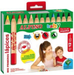 Alpino Creioane colorate, cutie carton, 12 culori set, ALPINO Baby (MS-AL000177)