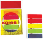 Kores Index Kores, autoadeziv, plastic, 12 x 45 mm, 5 culori x 25 file culoare (KS00010)