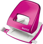 Leitz Perforator Leitz WOW 5008, 30 coli, metalic, roz (SL802009) - siscom-papetarie