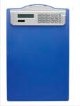 Alco Clipboard simplu A4, din plastic rigid, cu calculator, ALCO - albastru (AL-5518-15)