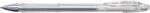 PENAC Pix cu gel PENAC FX-3 Metalic, 0.8mm, con metalic, corp transparent - scriere argintiu metalizat (P-BA1603-14F) - siscom-papetarie