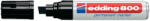 edding Marker permanent Edding 800, corp aluminiu, varf retezat, 4-12 mm, negru (ED8001) - siscom-papetarie