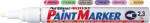 Artline Marker cu vopsea ARTLINE 400XF, corp metalic, varf rotund 2.3mm - alb (EK-400XF-WH) - siscom-papetarie