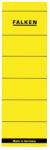 Falken Etichete Falken autoadezive, pentru bibliorafturi, 60 x 190 mm, galben (FA0663)