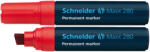 Schneider Permanent marker SCHNEIDER Maxx 280, varf tesit 4+12mm - rosu (S-128002) - siscom-papetarie