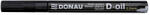 DONAU Marker permanent cu vopsea Donau, varf rotund, 2.2 mm, negru (DN101200) - siscom-papetarie