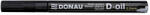DONAU Marker permanent cu vopsea Donau, varf rotund, 2.2 mm, negru (DN101200)