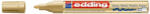 edding Marker permanent Edding 750, cu vopsea, corp metalic, varf rotund, 2-2-4 mm, auriu (ED75053) - siscom-papetarie
