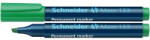 Schneider Permanent marker SCHNEIDER Maxx 133, varf tesit 1+4mm - verde (S-113304) - siscom-papetarie