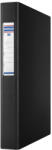DONAU Caiet mecanic A4, plastifiat PP, 2 inele - D25mm, cu eticheta, DONAU - negru (DN-3734001PL-01) - siscom-papetarie
