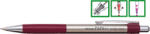 PENAC Creion mecanic metalic PENAC Pepe, rubber grip, 0.5mm, varf metalic - accesorii bordeaux (P-SB0102-09) - siscom-papetarie
