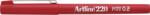 Artline Liner ARTLINE 220, varf fetru 0.2mm - rosu (EK-220-RE) - siscom-papetarie