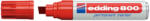 edding Marker permanent Edding 800, corp aluminiu, varf retezat, 4-12 mm, rosu (ED8002)