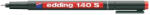 edding Marker permanent Edding OHP 140S, corp plastic, varf rotund, 0.3 mm, rosu (ED1402) - siscom-papetarie