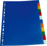 Optima Separatoare plastic color, A4, 120 microni, 6 culori set, Optima (OP-406 OD)