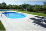 Waincris Piscina otel, set complet piscina ovala Caribi din otel galvanizat 700x350x150 cm Piscina