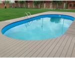 Waincris Piscina otel, set complet piscina ovala Caribi din otel galvanizat 525x320x150 cm Piscina