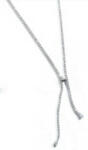 Victoria Ezüst színű fehér köves nyaklánc 46cm (VBNACA71746)