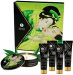 SHUNGA Geisha - zöld teás síkosító, masszázsolaj és gyertya szett (5 részes) - - makelove