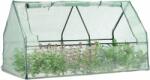 Garden Line Solar legume, sera 2 intrari cu folie verde 180 x 92 x 90cm