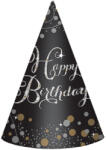 Amscan Pălării de petrecere - Happy Birthday aurii