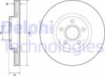 DELPHI Disc frana DELPHI BG4676C (BG4676C) - automobilus