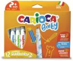 CARIOCA super lavabila, 12 culori/cutie, CARIOCA Baby +2 (CA-42814)