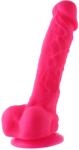 HISMITH Dildo Realist Conectare KlicLok pentru Masini de Sex Hismith, Roz, 21 cm Dildo