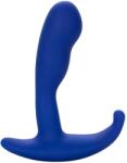 CalExotics Stimulator Anal Admiral Advanced Curved Probe, 10 Moduri Vibratii, Functie Memorie, Silicon, USB, Albastru, 12.5 cm