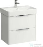 Laufen Base 57 cm széles két fiókos alsószekrény H818959 mosdóhoz, Fényes fehér H4022121102611 (H4022121102611)