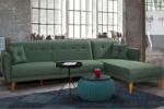 Sofahouse Design összecsukható kanapé Gianetta 277 cm zöld