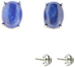  Cercei din Argint 925 cu Kyanit Albastru - Oval - 8x6x14 mm -1 Pereche