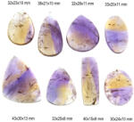  Cabochon din Ametrin Natural - Picatura - Oval - Dreptunghi - 30-43 x 15-30 x 8-13 mm - 1 Buc