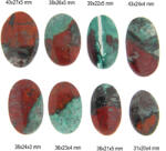  Cabochon din Cuprit Natural - Oval - 31-40 x 20-27 x 3-5 mm - 1 Buc