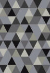  Barcelona B430A_FMF67 szürke geometriai mintás szőnyeg 120x170 cm