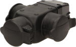 ORNO Priza de exterior ORNO OR-AE-1346 (GS), tripla, IP44, 16A, Schuko, capace, negru (OR-AE-1346(GS))