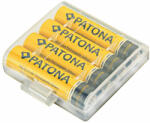 PATONA Set 4 Acumulatori Reincarcabili Micro Tip Ni-Mh AAA LR3 900mAh + Cutie Depozitare (1190) Baterie reincarcabila
