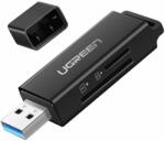 Ugreen 40752 CM104 USB 3.0 SD / microSD memóriakártya-olvasó, fekete (40752)