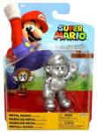 JAKKS Pacific Nintendo Super Mario Figura - Metal Mario, 10 cm (039897579023)