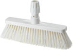 IGEAX élelmiszeripari rövid seprű, partvis fej, 0, 3mm puha sörtével, fehér (1031WS)