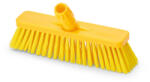 IGEAX élelmiszeripari tolóseprű, partvis fej, 30 cm, 0, 5mm közepes sörtével, sárga (1038YM) - alphadenthigienia