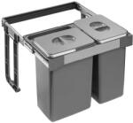 EKOTECH - beépíthető hulladékgyűjtő free jazz short 60 - 2x20 liter - ardesshop