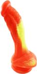 STD Dildo No. 6 Fantasy Beasts, Silicon Premium, Portocaliu, 20 cm