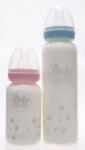Baby Bruin borosilicate üveg cumisüveg 240ml - rózsaszín