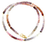  Colier Spinel Burma Natural Disc Fatetat 2-3 x 4 mm - Accesorii Gold Filled - Argint 925