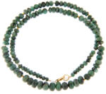  Colier Smarald Natural Disc 2-5 x 4-8 mm - Accesorii Gold Filled - Argint 925
